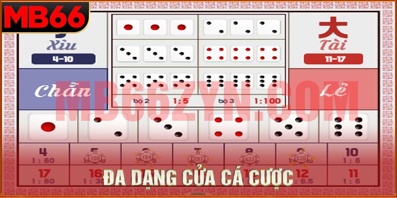 Các cửa phụ có tỷ lệ trả thưởng cao hơn nhưng khó trúng hơn