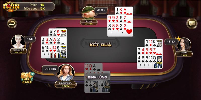 Mậu Binh tại Iwin game bài đổi thưởng